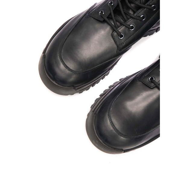 $975 TOD\'S - Black Leather Ankle Boots - US 13.5 (12.5UK) main image 4